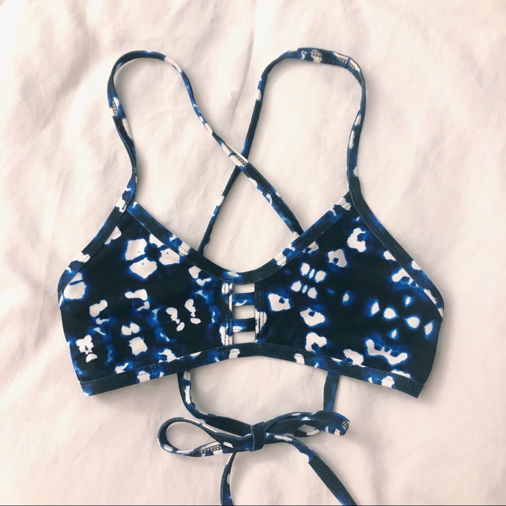 Navy Shibori print Tomcat Jolyn top